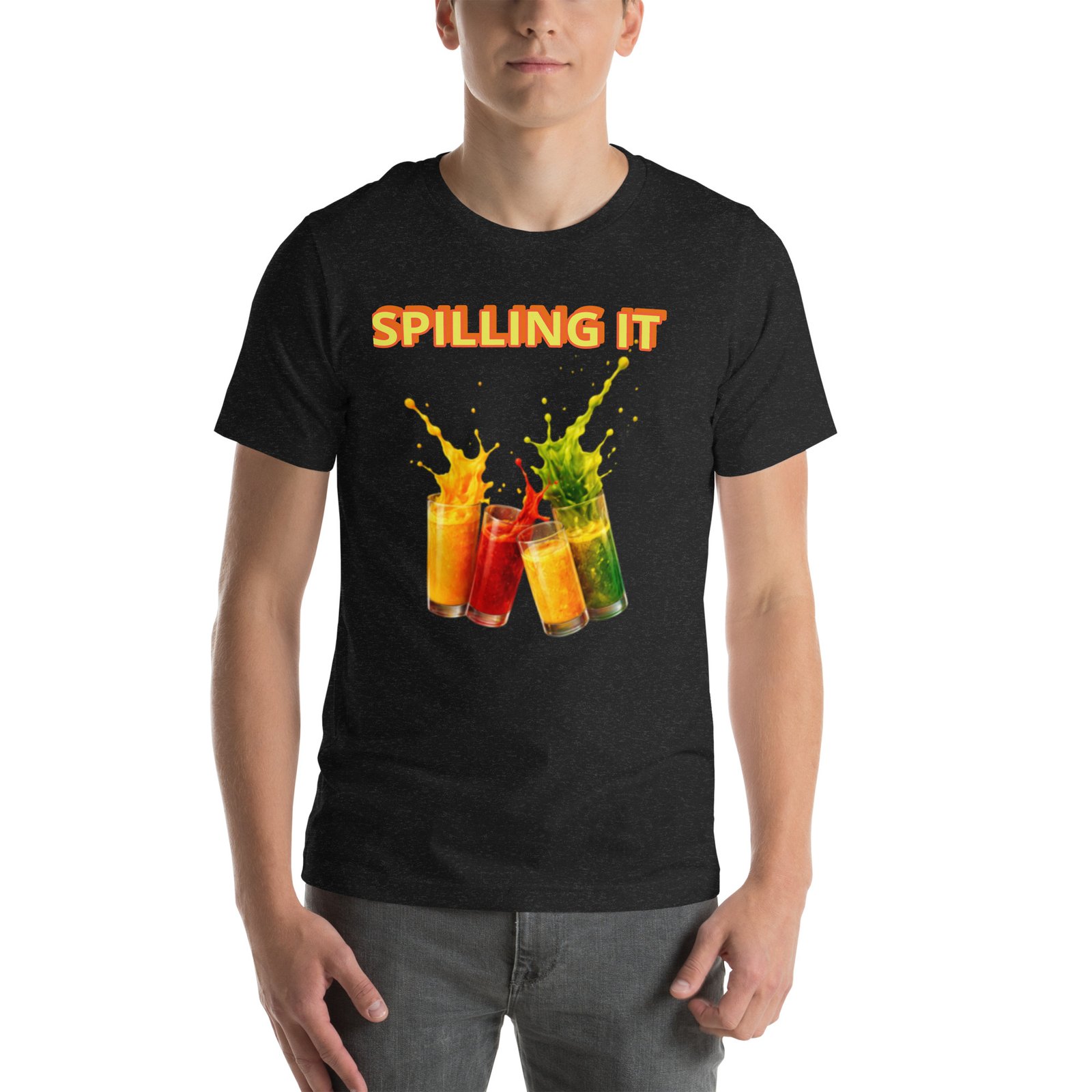 Spilling It Graphic T-Shirt – Bold Juicy Splash Tee | STJ Merch - Image 5