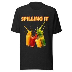 Spilling It Graphic T-Shirt – Bold Juicy Splash Tee | STJ Merch