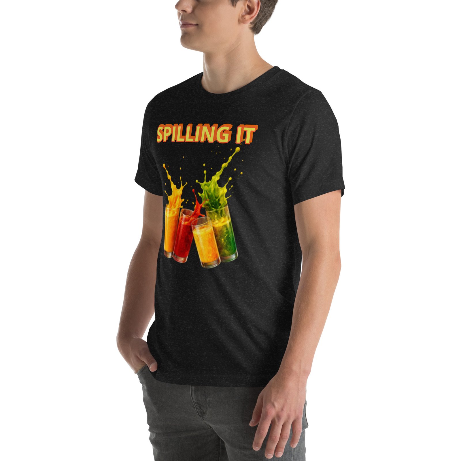 Spilling It Graphic T-Shirt – Bold Juicy Splash Tee | STJ Merch - Image 7