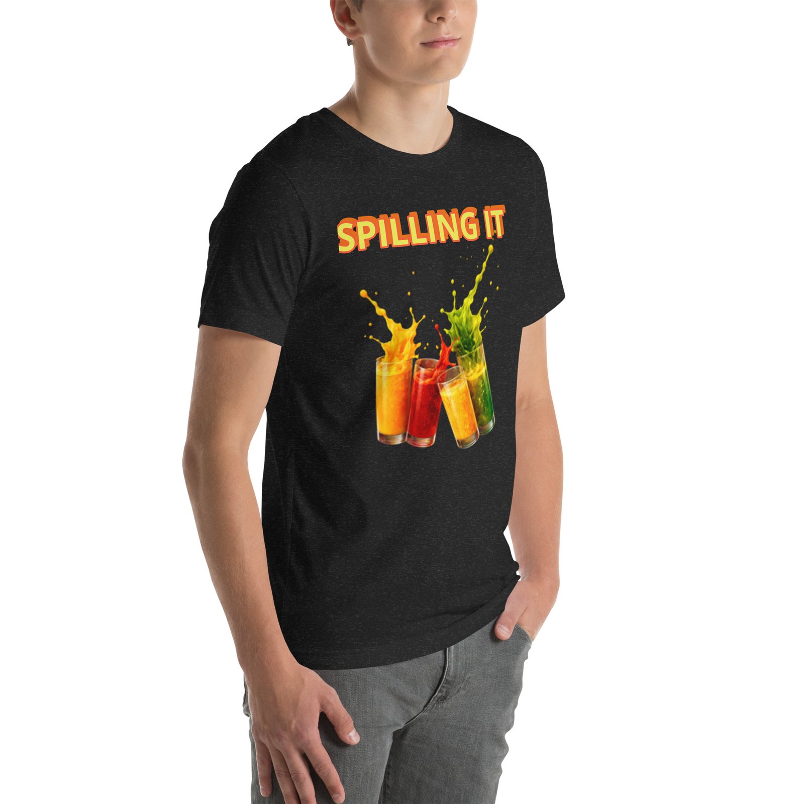 Spilling It Graphic T-Shirt – Bold Juicy Splash Tee | STJ Merch - Image 8