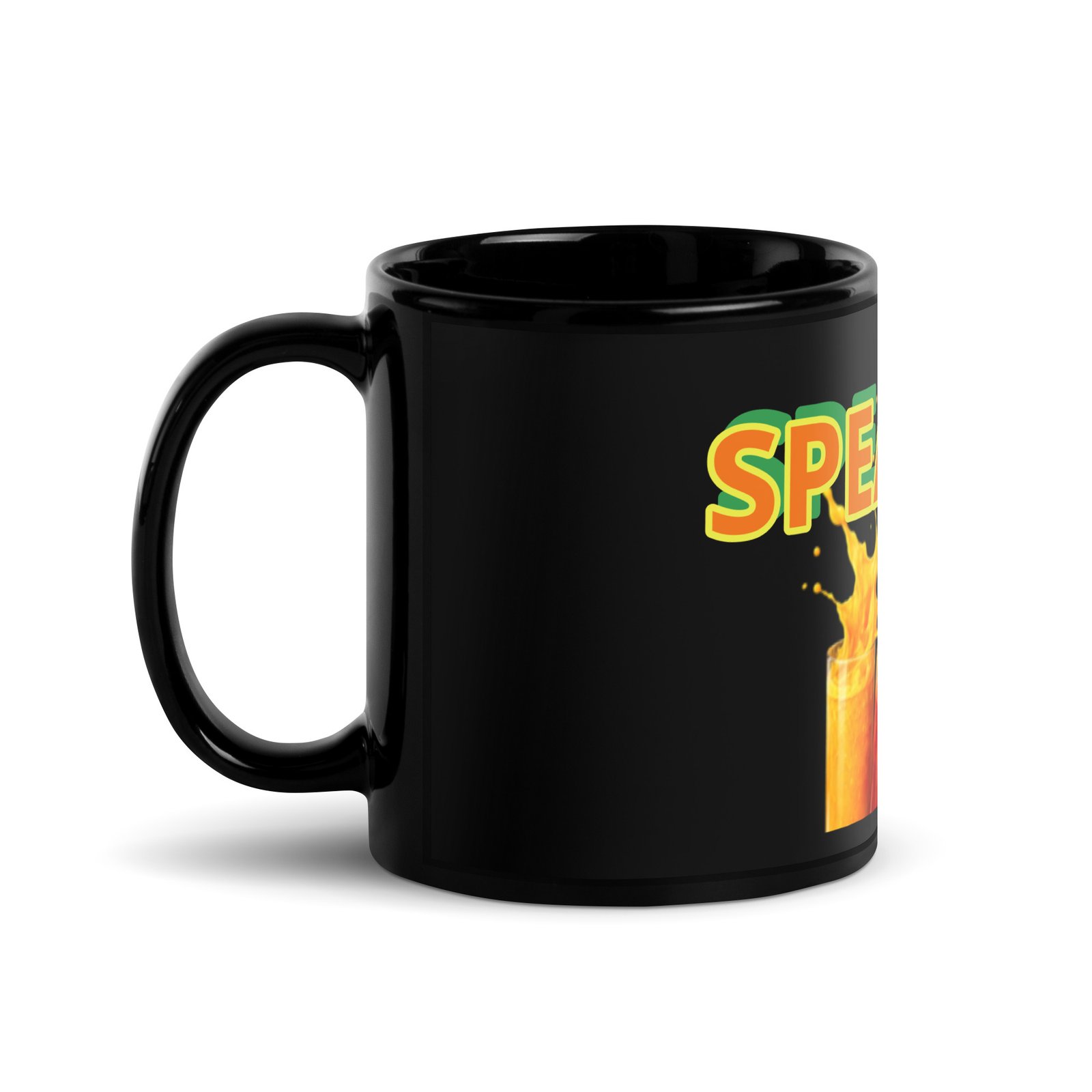 Speak Up Mug – STJ Splash Design | Bold Black Statement Coffee Mug - Image 3