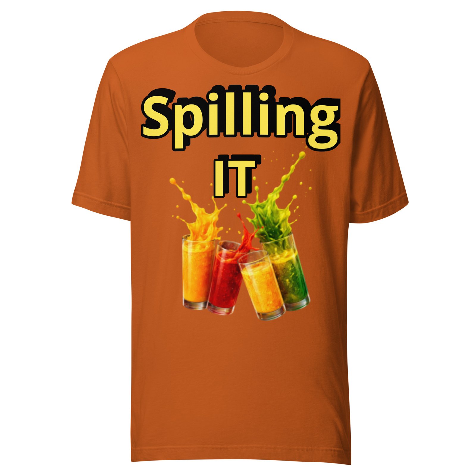 Spilling It Graphic T-Shirt – Bold Juice Splash Tee | STJ Merch - Image 2