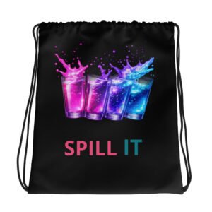 STJ Splash Drawstring Bag 🩷💙