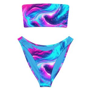 STJ Splash Wave Bandeau Bikini